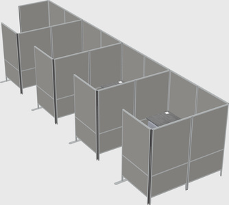 Système de panneaux flexibles avec confidentialité