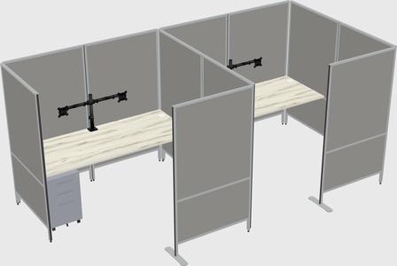 Flexible panel system with privacy