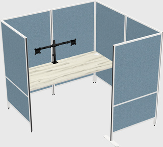 Flexible panel system with privacy