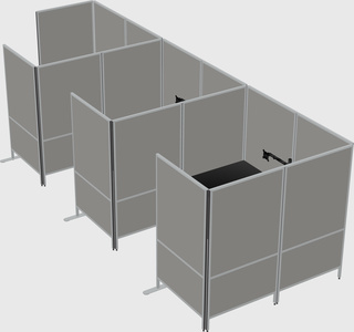 Système de panneaux flexibles avec confidentialité