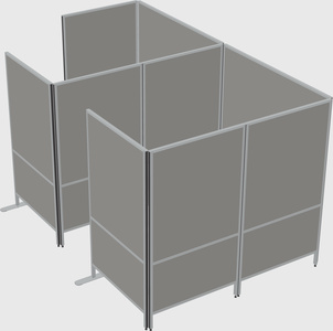 Flexible panel system with privacy