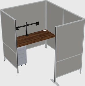 Flexible panel system with privacy