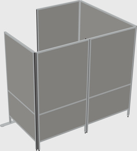 Flexible panel system with privacy