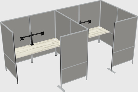 Flexible panel system with privacy