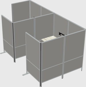 Flexible panel system with privacy