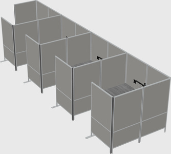 Flexible panel system with privacy