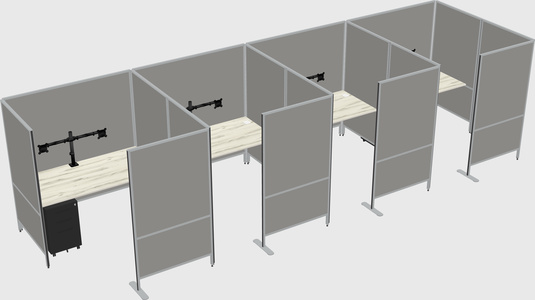 Système de panneaux flexibles avec confidentialité