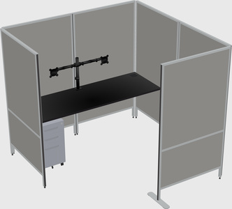 Flexible panel system with privacy
