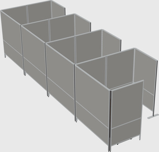 Flexible panel system with privacy