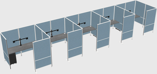 Flexible panel system with privacy