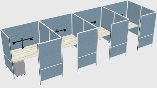 Flexible panel system with privacy