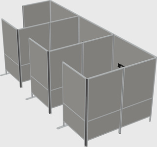 Flexible panel system with privacy