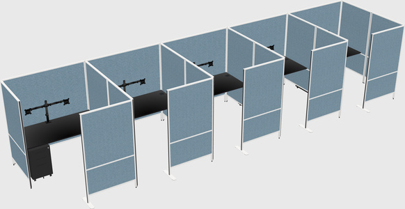 Flexible panel system with privacy