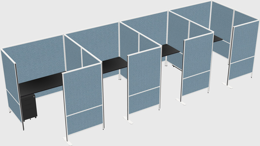 Flexible panel system with privacy