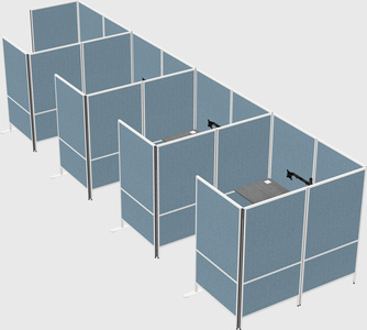 Flexible panel system with privacy