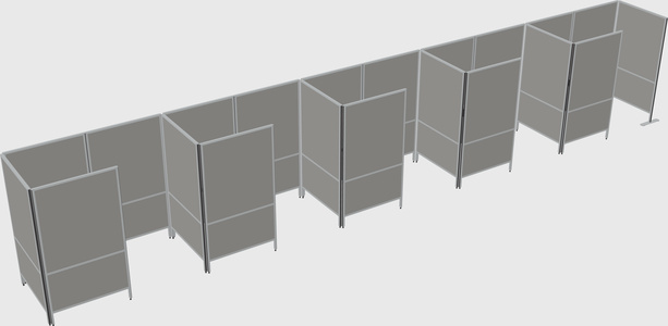 Small private panel system