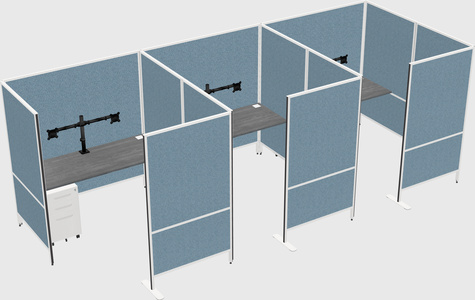Flexible panel system with privacy