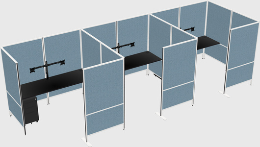 Flexible panel system with privacy