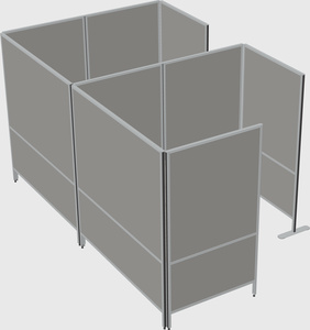 Flexible panel system with privacy