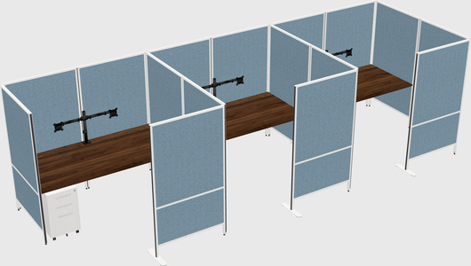 Flexible panel system with privacy