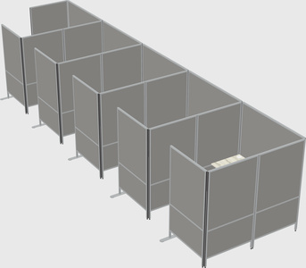 Flexible panel system with privacy