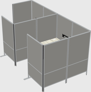 Flexible panel system with privacy