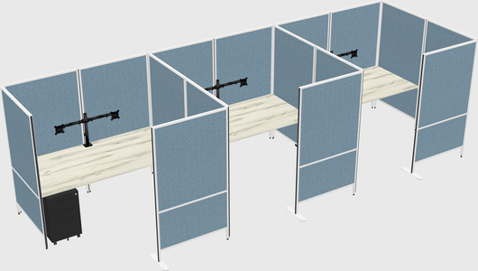 Flexible panel system with privacy