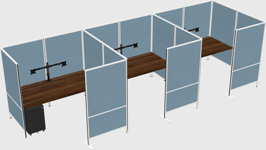 Flexible panel system with privacy