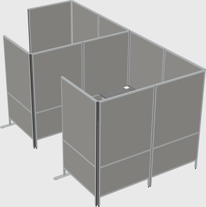 Flexible panel system with privacy