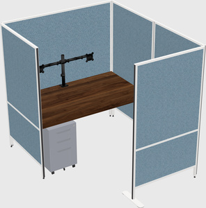 Flexible panel system with privacy