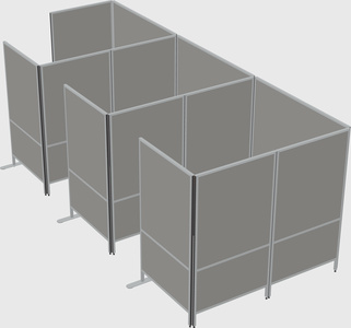 Flexible panel system with privacy