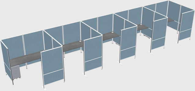 Flexible panel system with privacy