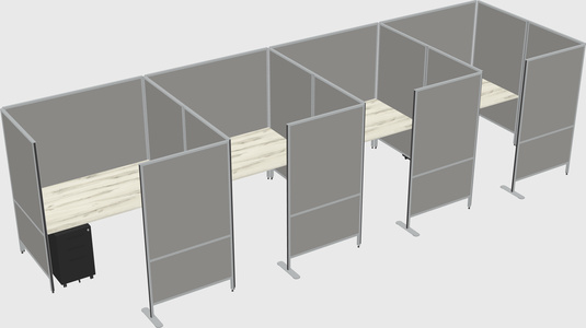 Flexible panel system with privacy