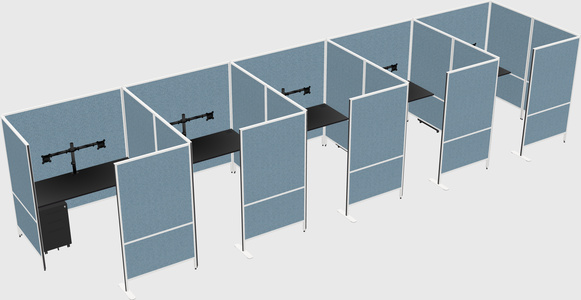 Flexible panel system with privacy