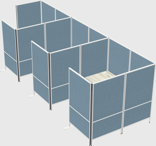 Flexible panel system with privacy