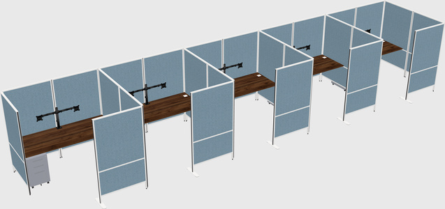 Flexible panel system with privacy