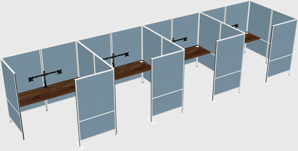 Flexible panel system with privacy