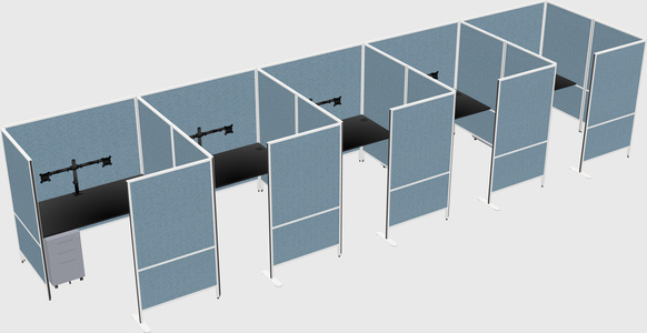 Flexible panel system with privacy