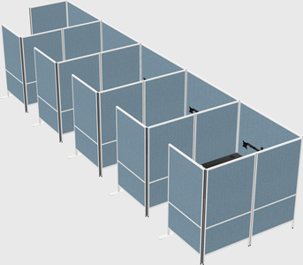 Flexible panel system with privacy