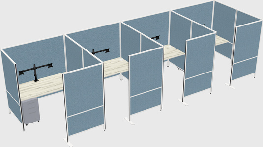 Flexible panel system with privacy