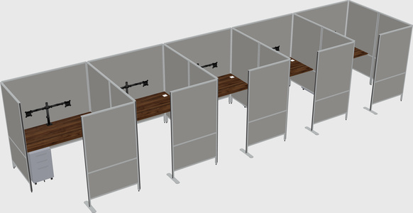 Flexible panel system with privacy