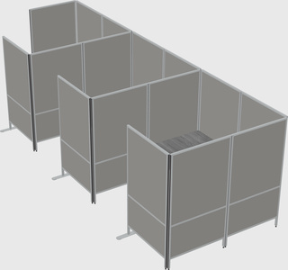 Flexible panel system with privacy