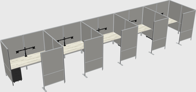 Flexible panel system with privacy