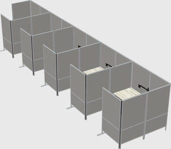 Flexible panel system with privacy