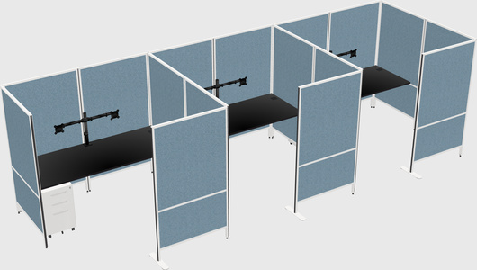Flexible panel system with privacy