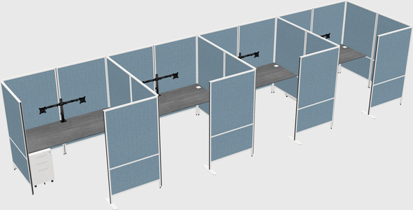 Flexible panel system with privacy