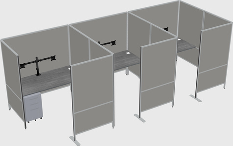 Flexible panel system with privacy