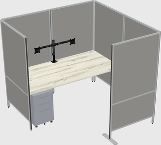 Flexible panel system with privacy