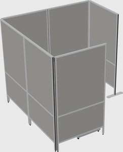 Flexible panel system with privacy