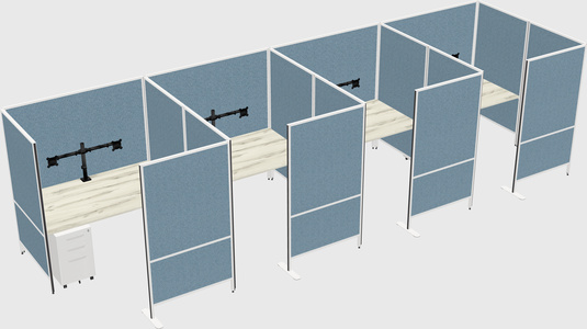 Flexible panel system with privacy